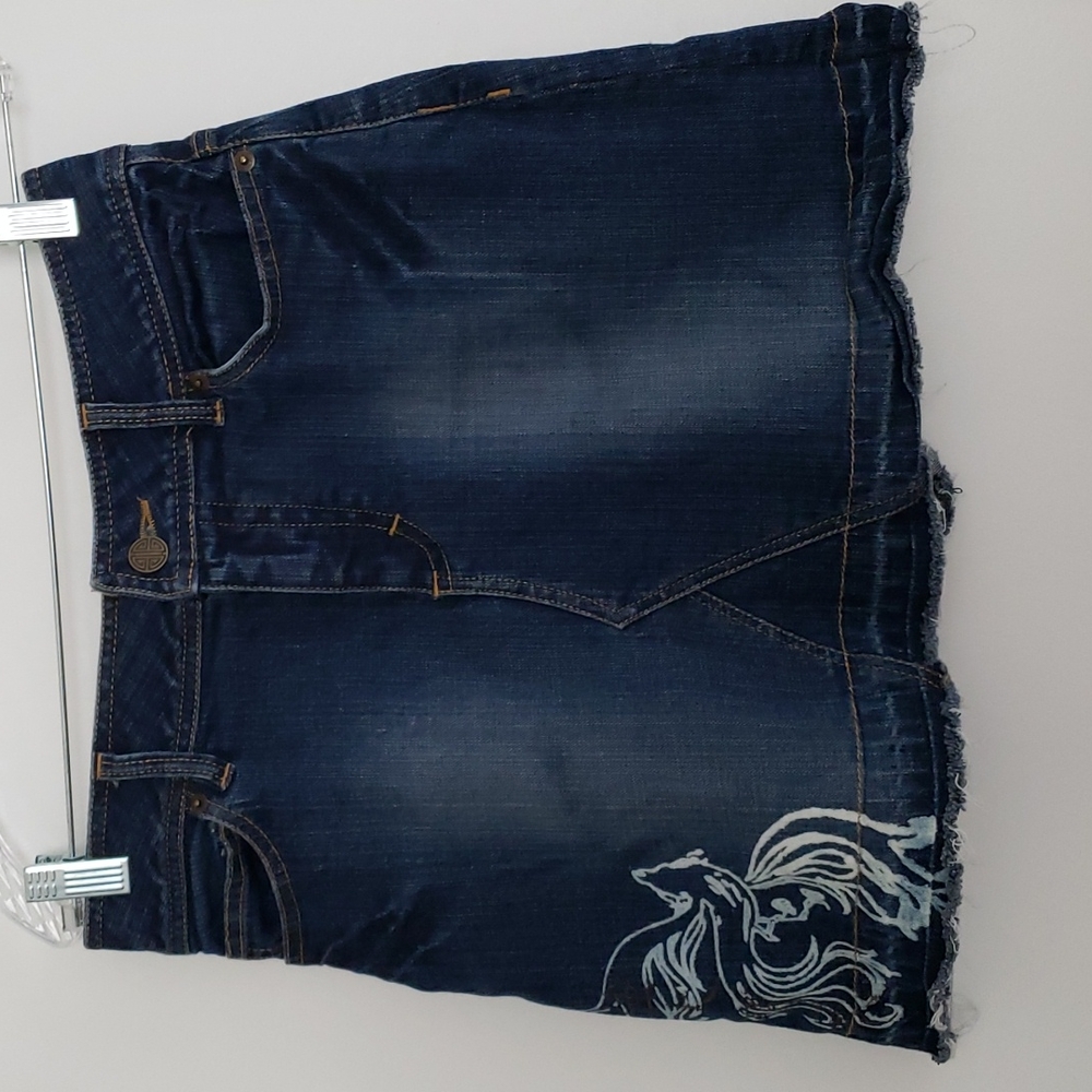 Pirates Of The Caribbean At Worlds End Denim Skirt Size 6 Disney Store